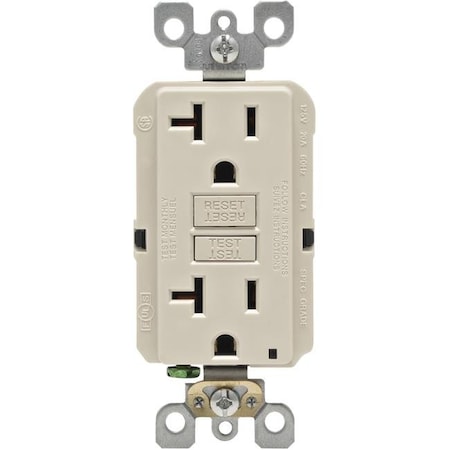 Ezgeneration Mfg R06-GFNT2-0KT Outlet Gfci Self Test 15A - Light Almond EZ669352